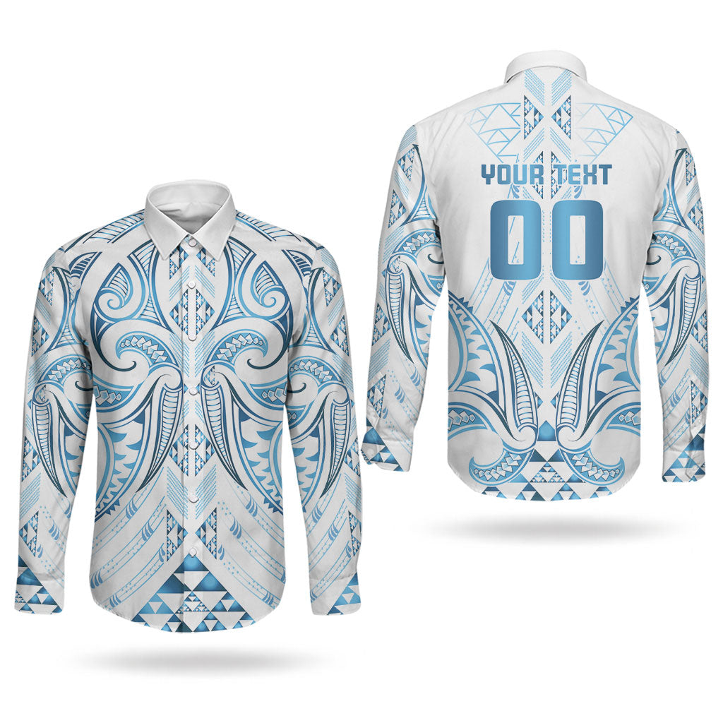 Maori Rugby Custom Ngaru Mangopare Couples Matching Short Sleeve Bodycon Dress and Long Sleeve Button Shirt Kahui Whetu Niho Taniwha Motif
