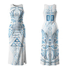 Maori Rugby Custom Ngaru Mangopare Couples Matching Tank Maxi Dress and Hawaiian Shirt Kahui Whetu Niho Taniwha Motif