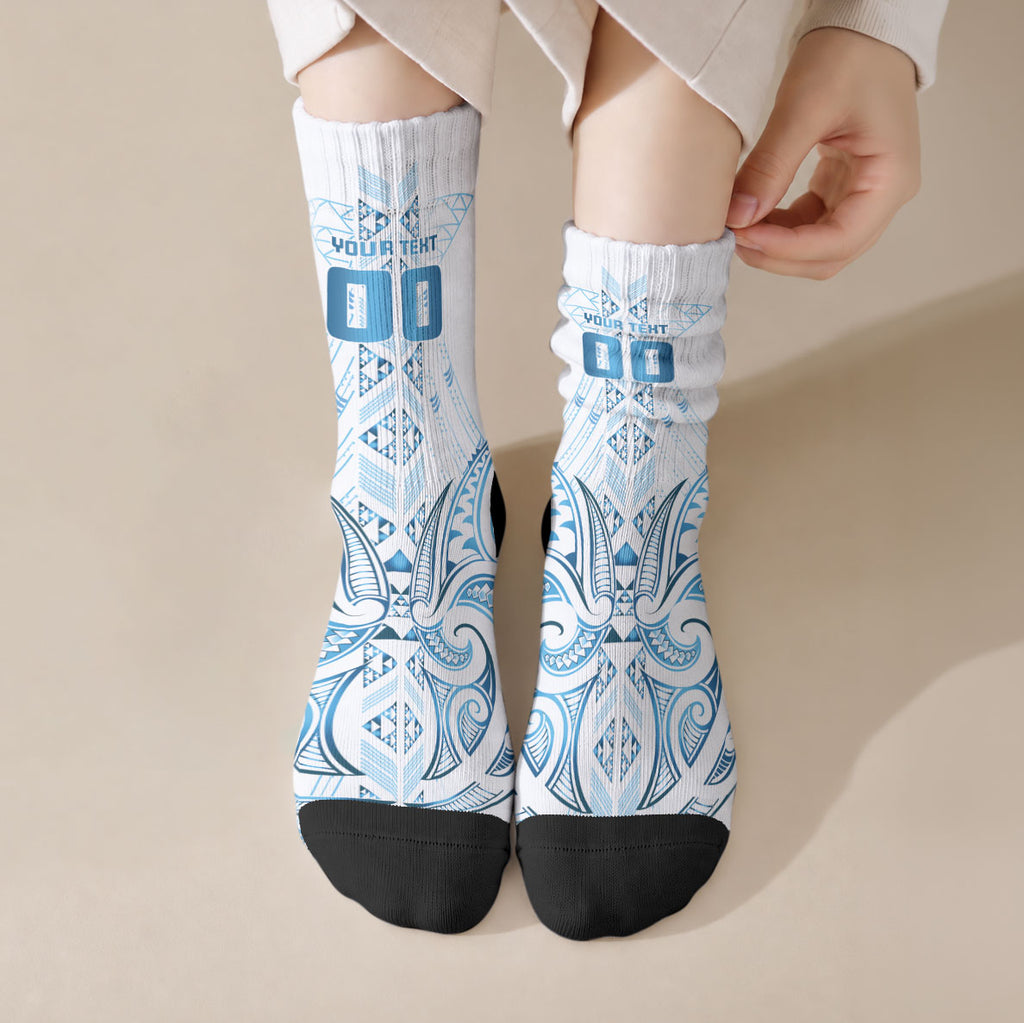 Maori Rugby Custom Ngaru Mangopare Crew Socks Kahui Whetu Niho Taniwha Motif