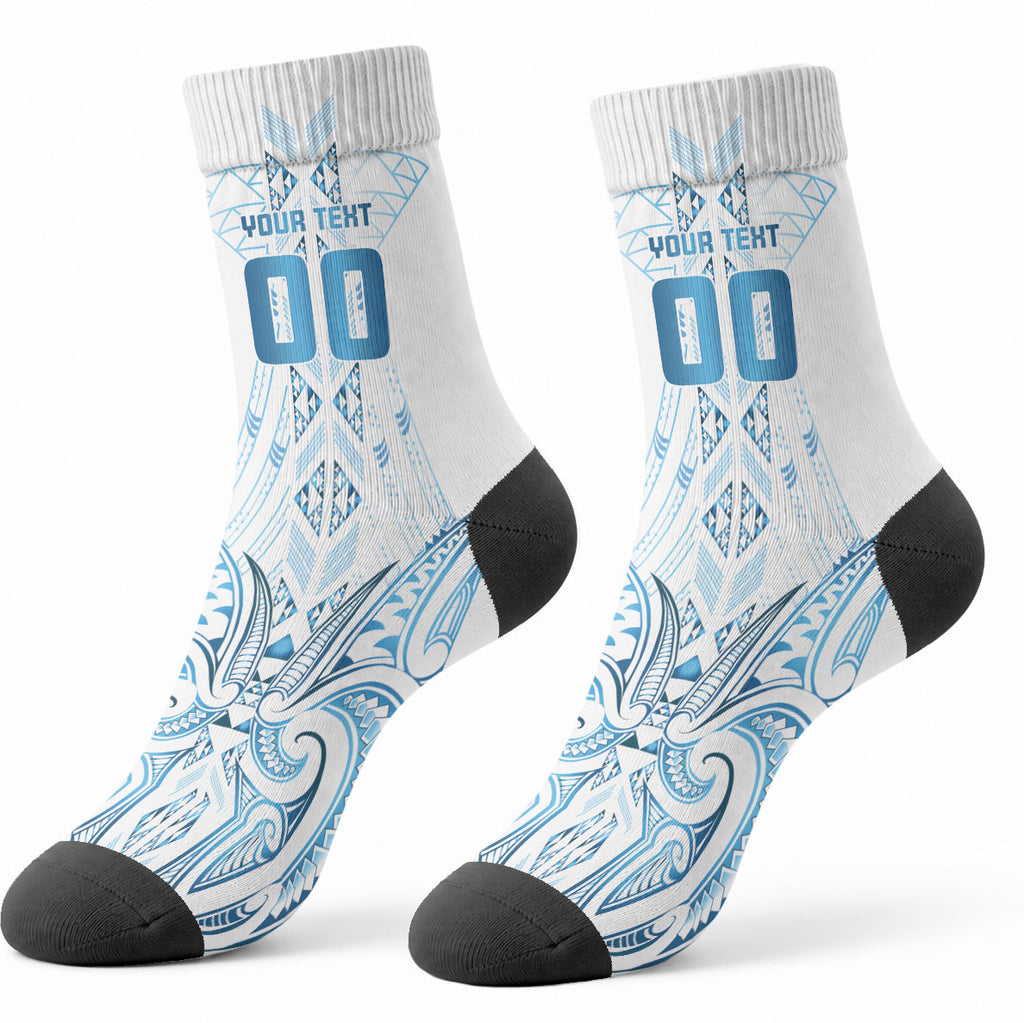 Maori Rugby Custom Ngaru Mangopare Crew Socks Kahui Whetu Niho Taniwha Motif