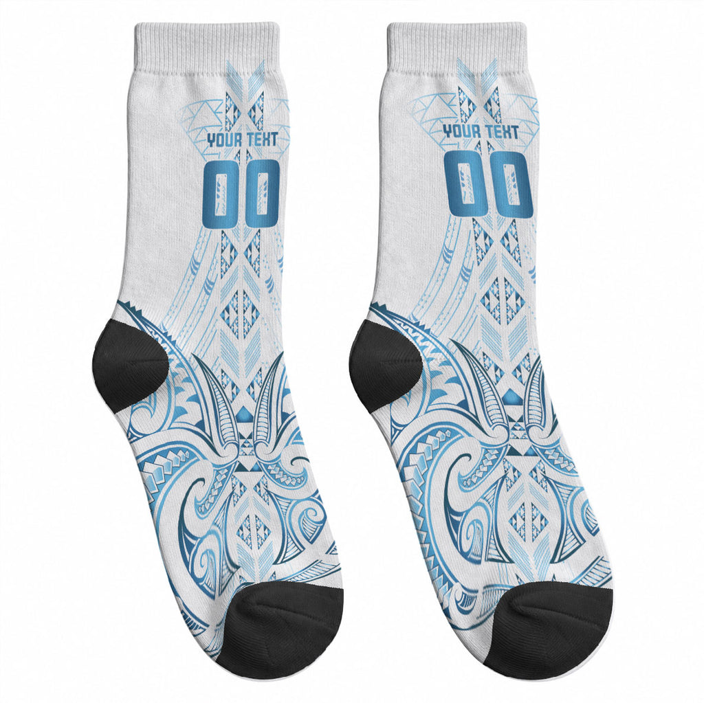 Maori Rugby Custom Ngaru Mangopare Crew Socks Kahui Whetu Niho Taniwha Motif