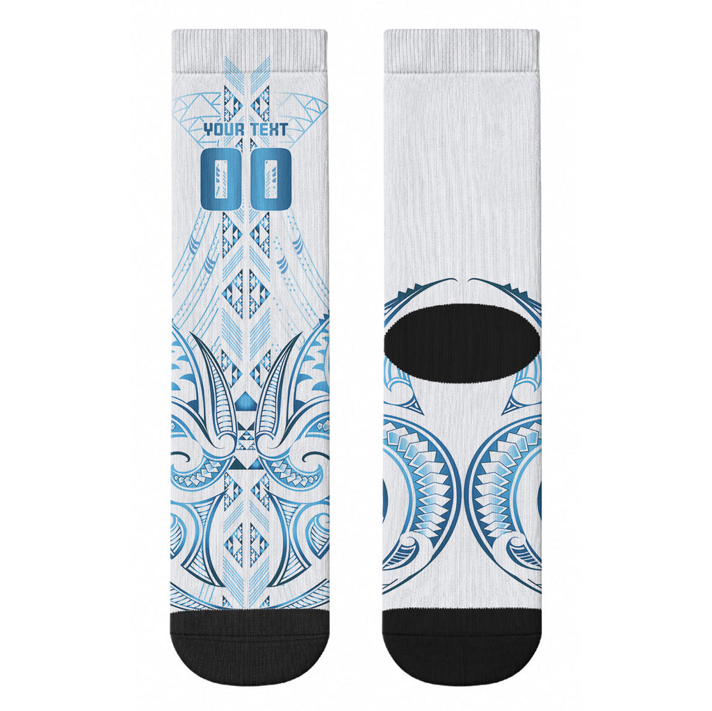 Maori Rugby Custom Ngaru Mangopare Crew Socks Kahui Whetu Niho Taniwha Motif