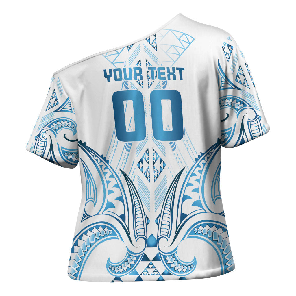 Maori Rugby Custom Ngaru Mangopare Cross Shoulder Shirt Kahui Whetu Niho Taniwha Motif