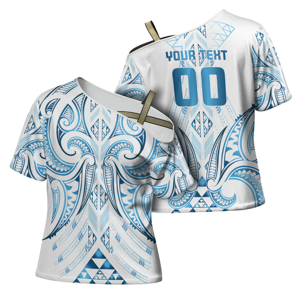 Maori Rugby Custom Ngaru Mangopare Cross Shoulder Shirt Kahui Whetu Niho Taniwha Motif