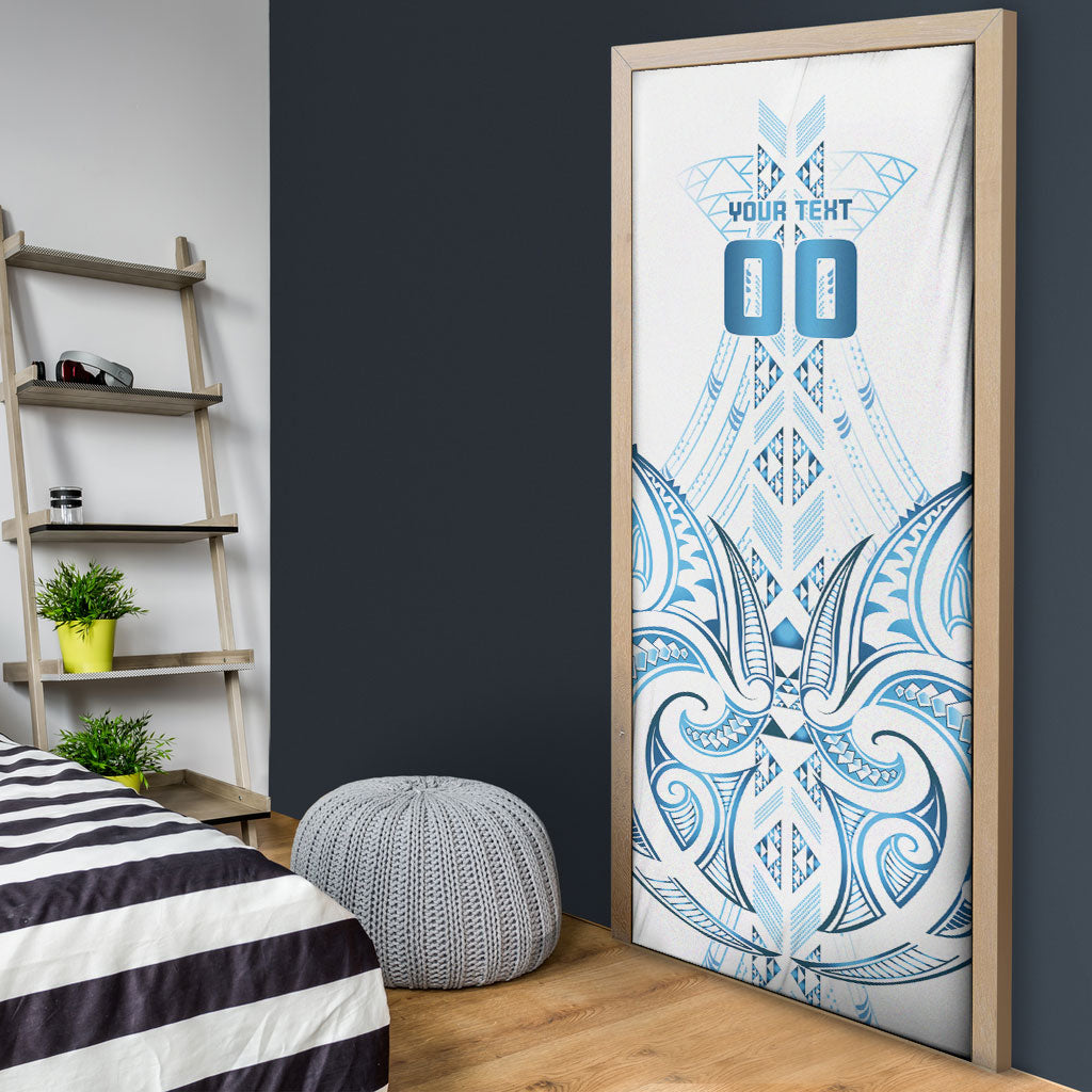Maori Rugby Custom Ngaru Mangopare Door Cover Kahui Whetu Niho Taniwha Motif