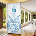 Maori Rugby Custom Ngaru Mangopare Door Cover Kahui Whetu Niho Taniwha Motif