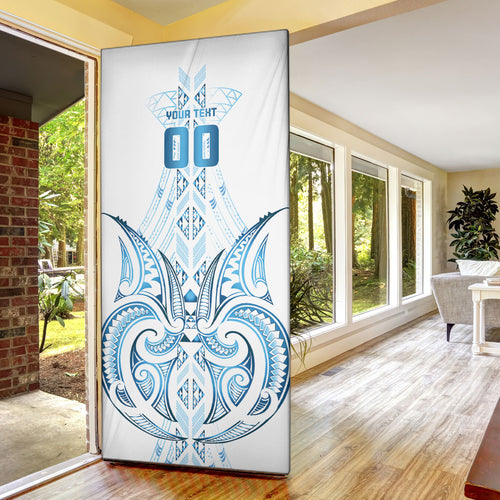 Maori Rugby Custom Ngaru Mangopare Door Cover Kahui Whetu Niho Taniwha Motif
