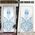 Maori Rugby Custom Ngaru Mangopare Door Cover Kahui Whetu Niho Taniwha Motif