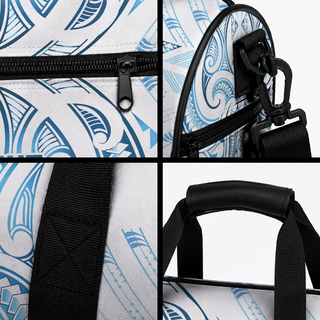 Maori Rugby Custom Ngaru Mangopare Duffle Bag Kahui Whetu Niho Taniwha Motif