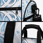 Maori Rugby Custom Ngaru Mangopare Duffle Bag Kahui Whetu Niho Taniwha Motif