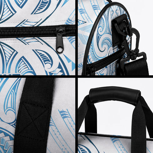 Maori Rugby Custom Ngaru Mangopare Duffle Bag Kahui Whetu Niho Taniwha Motif