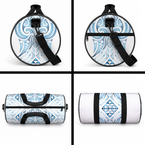 Maori Rugby Custom Ngaru Mangopare Duffle Bag Kahui Whetu Niho Taniwha Motif