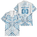 Maori Rugby Custom Ngaru Mangopare Family Matching Mermaid Dress and Hawaiian Shirt Kahui Whetu Niho Taniwha Motif