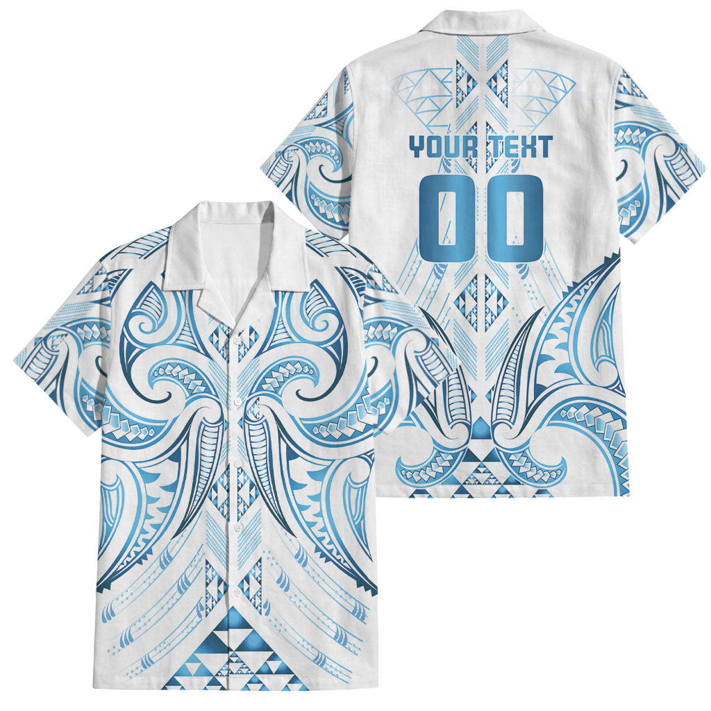 Maori Rugby Custom Ngaru Mangopare Family Matching Off The Shoulder Long Sleeve Dress and Hawaiian Shirt Kahui Whetu Niho Taniwha Motif