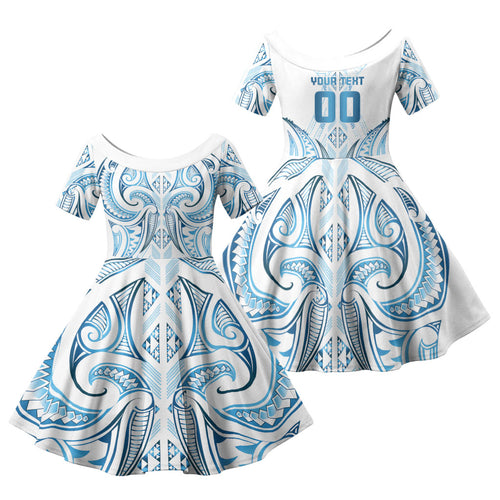 Maori Rugby Custom Ngaru Mangopare Family Matching Puletasi and Hawaiian Shirt Kahui Whetu Niho Taniwha Motif