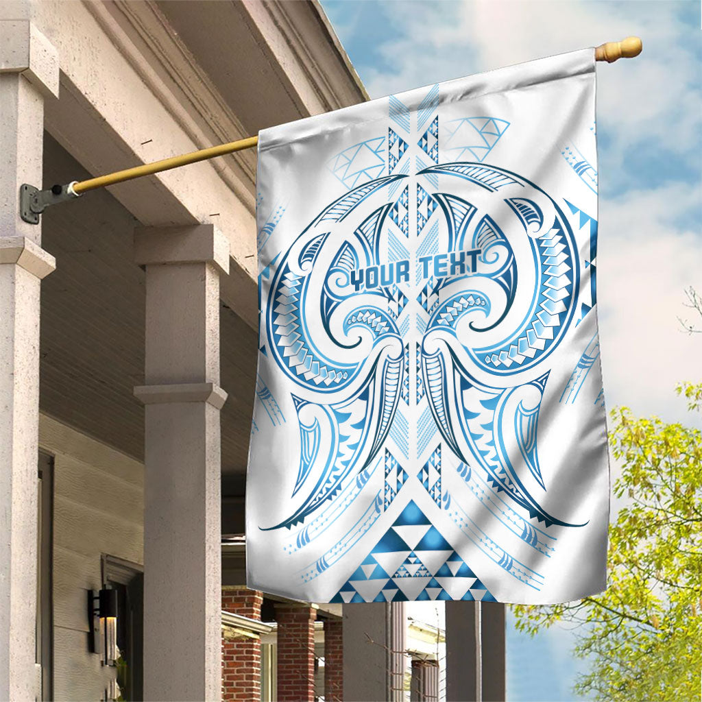 Maori Rugby Custom Ngaru Mangopare Garden Flag Kahui Whetu Niho Taniwha Motif