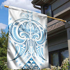 Maori Rugby Custom Ngaru Mangopare Garden Flag Kahui Whetu Niho Taniwha Motif