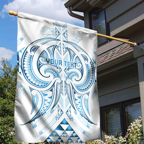 Maori Rugby Custom Ngaru Mangopare Garden Flag Kahui Whetu Niho Taniwha Motif