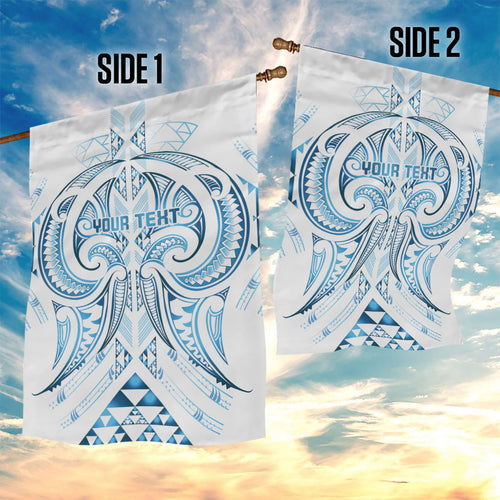 Maori Rugby Custom Ngaru Mangopare Garden Flag Kahui Whetu Niho Taniwha Motif