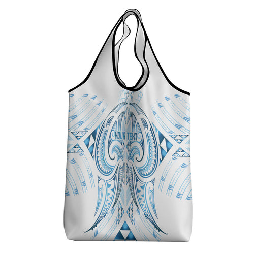 Maori Rugby Custom Ngaru Mangopare Grocery Bag Kahui Whetu Niho Taniwha Motif