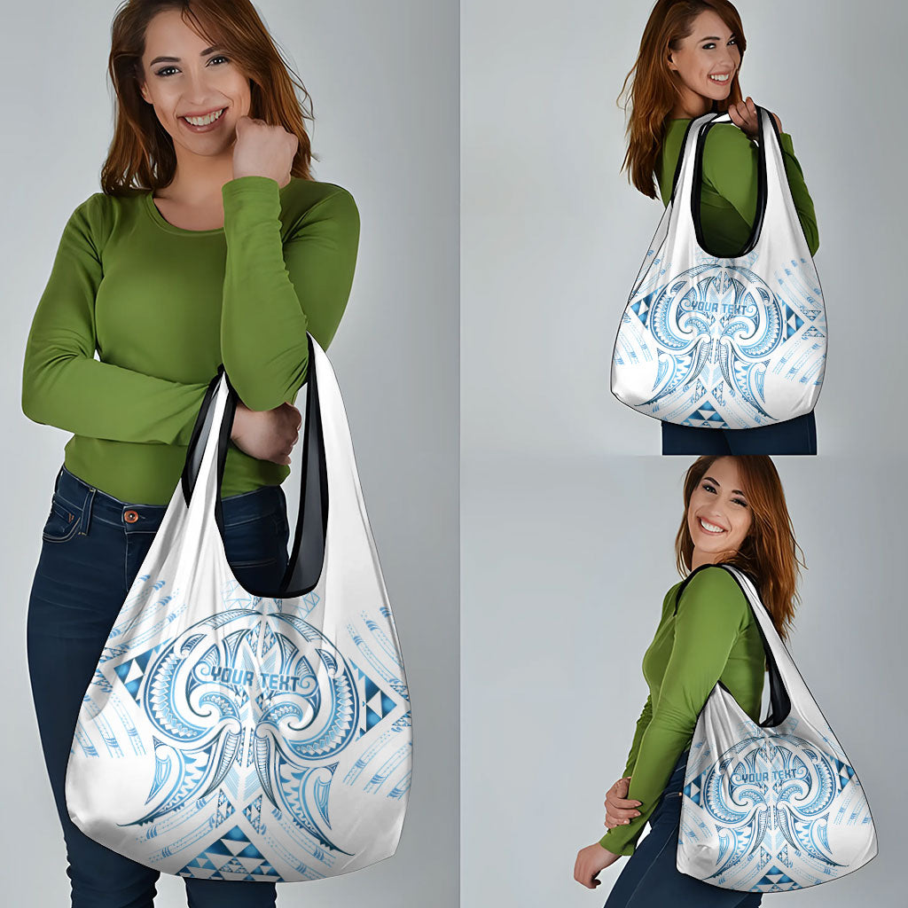Maori Rugby Custom Ngaru Mangopare Grocery Bag Kahui Whetu Niho Taniwha Motif
