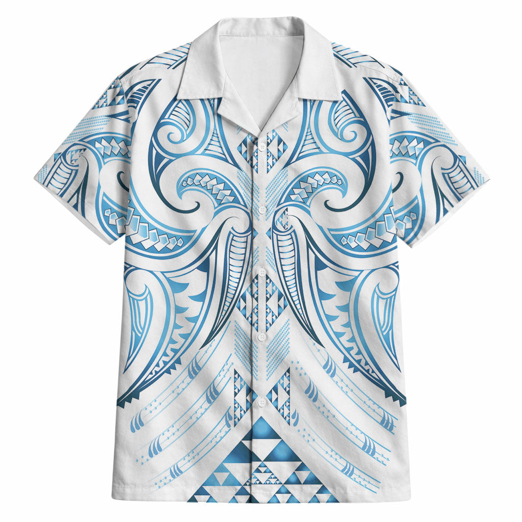 Maori Rugby Custom Ngaru Mangopare Hawaiian Shirt Kahui Whetu Niho Taniwha Motif