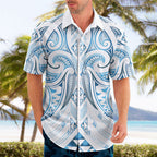 Maori Rugby Custom Ngaru Mangopare Hawaiian Shirt Kahui Whetu Niho Taniwha Motif