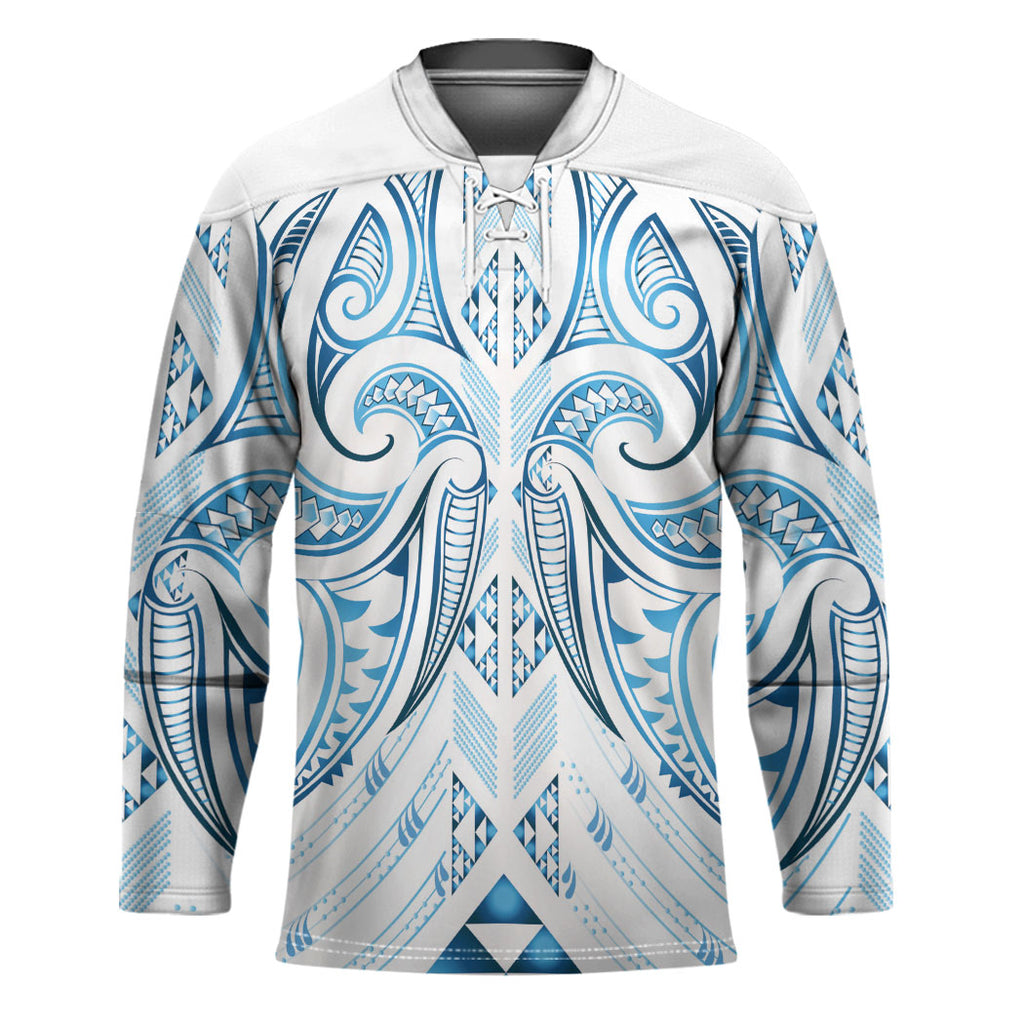 Maori Rugby Custom Ngaru Mangopare Hockey Jersey Kahui Whetu Niho Taniwha Motif