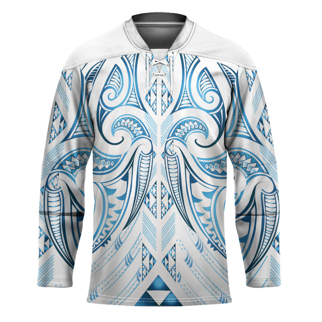 Maori Rugby Custom Ngaru Mangopare Hockey Jersey Kahui Whetu Niho Taniwha Motif