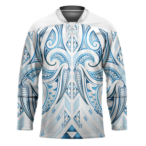Maori Rugby Custom Ngaru Mangopare Hockey Jersey Kahui Whetu Niho Taniwha Motif