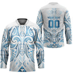 Maori Rugby Custom Ngaru Mangopare Hockey Jersey Kahui Whetu Niho Taniwha Motif