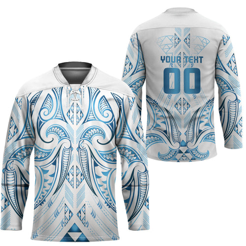Maori Rugby Custom Ngaru Mangopare Hockey Jersey Kahui Whetu Niho Taniwha Motif