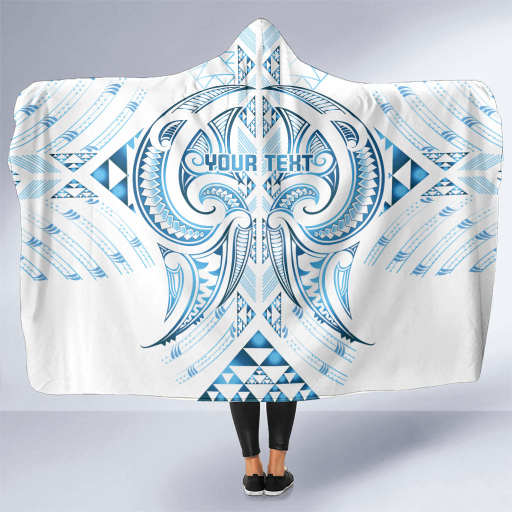 Maori Rugby Custom Ngaru Mangopare Hooded Blanket Kahui Whetu Niho Taniwha Motif