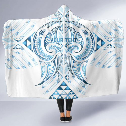 Maori Rugby Custom Ngaru Mangopare Hooded Blanket Kahui Whetu Niho Taniwha Motif