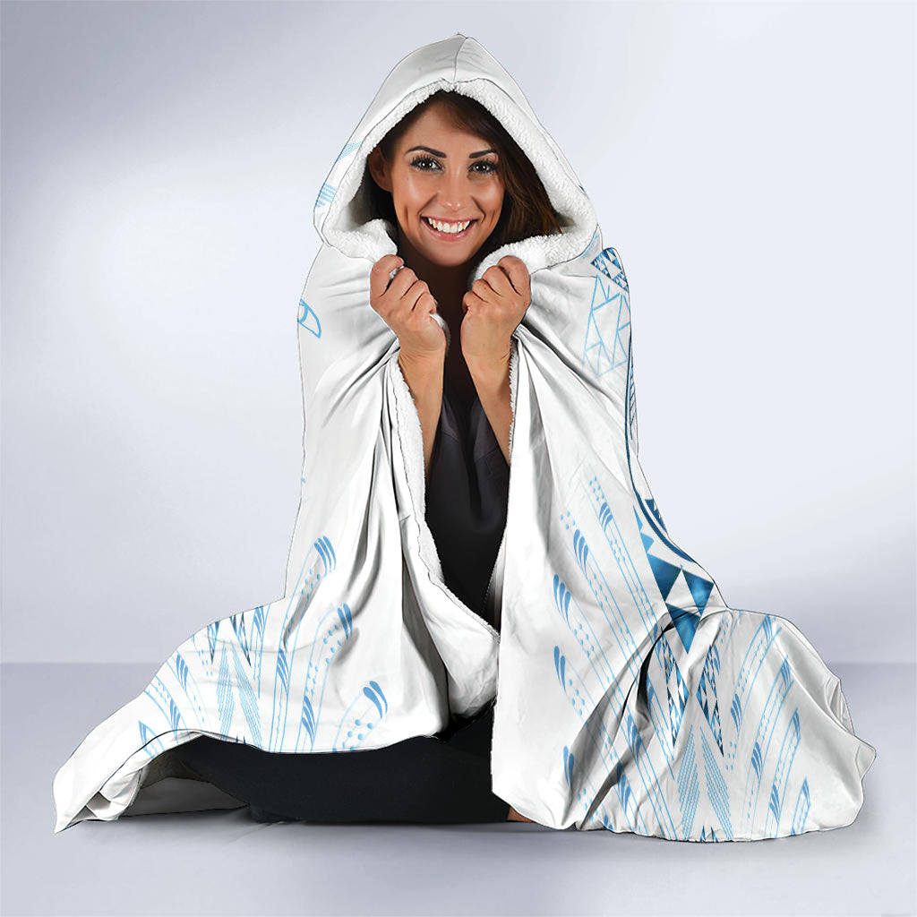 Maori Rugby Custom Ngaru Mangopare Hooded Blanket Kahui Whetu Niho Taniwha Motif