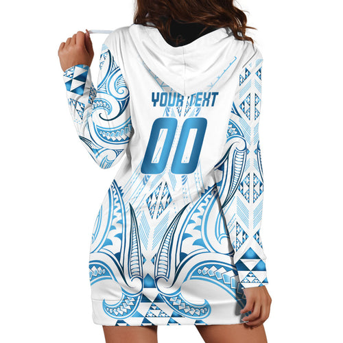 Maori Rugby Custom Ngaru Mangopare Hoodie Dress Kahui Whetu Niho Taniwha Motif
