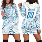 Maori Rugby Custom Ngaru Mangopare Hoodie Dress Kahui Whetu Niho Taniwha Motif