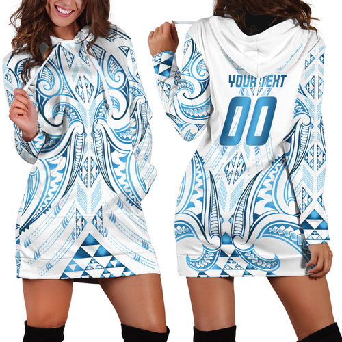 Maori Rugby Custom Ngaru Mangopare Hoodie Dress Kahui Whetu Niho Taniwha Motif