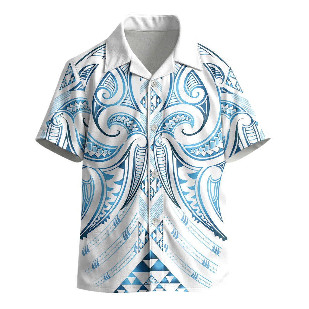 Maori Rugby Custom Ngaru Mangopare Kid Hawaiian Shirt Kahui Whetu Niho Taniwha Motif