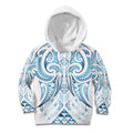 Maori Rugby Custom Ngaru Mangopare Kid Hoodie Kahui Whetu Niho Taniwha Motif