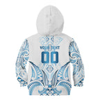Maori Rugby Custom Ngaru Mangopare Kid Hoodie Kahui Whetu Niho Taniwha Motif
