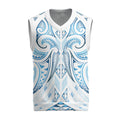 Maori Rugby Custom Ngaru Mangopare Christmas Knitted V-Neck Vest Kahui Whetu Niho Taniwha Motif