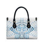 Maori Rugby Custom Ngaru Mangopare Leather Bag Kahui Whetu Niho Taniwha Motif