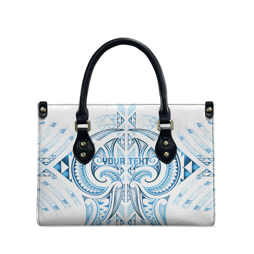 Maori Rugby Custom Ngaru Mangopare Leather Bag Kahui Whetu Niho Taniwha Motif