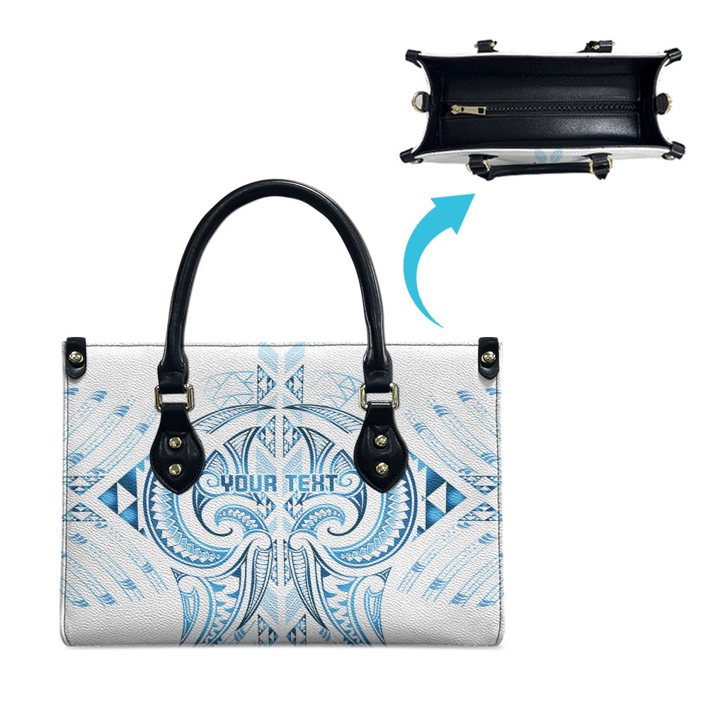 Maori Rugby Custom Ngaru Mangopare Leather Bag Kahui Whetu Niho Taniwha Motif