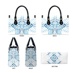 Maori Rugby Custom Ngaru Mangopare Leather Bag Kahui Whetu Niho Taniwha Motif