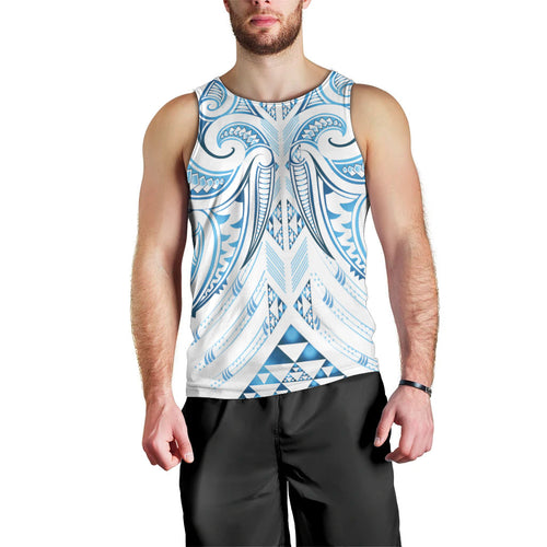 Maori Rugby Custom Ngaru Mangopare Men Tank Top Kahui Whetu Niho Taniwha Motif