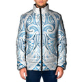 Maori Rugby Custom Ngaru Mangopare Padded Jacket Kahui Whetu Niho Taniwha Motif