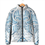 Maori Rugby Custom Ngaru Mangopare Padded Jacket Kahui Whetu Niho Taniwha Motif