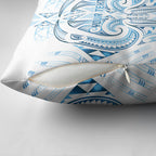 Maori Rugby Custom Ngaru Mangopare Pillow Cover Kahui Whetu Niho Taniwha Motif
